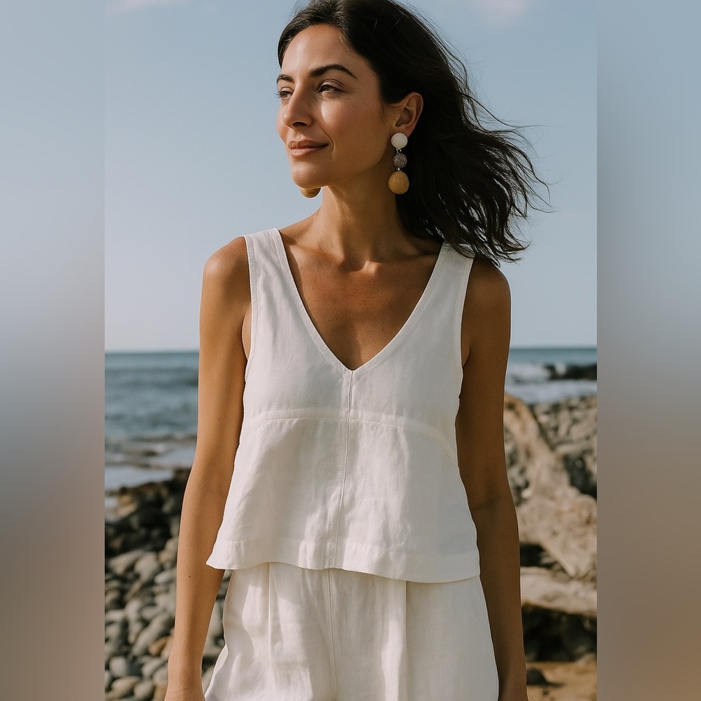 Nordstrom NWT Pink Linen Boho Statement Dangle Earrings Vacation Resort Jewelry